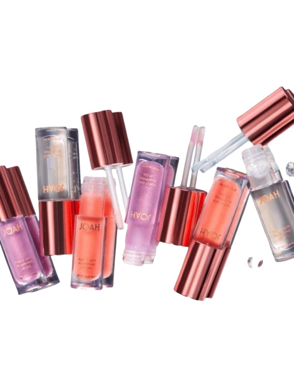 Joah Top It Off Plumping Lip Oil Trio - Bubbly, Bellini, Prosecco - 0.13 oz 3.8g